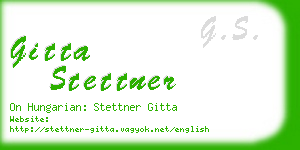 gitta stettner business card